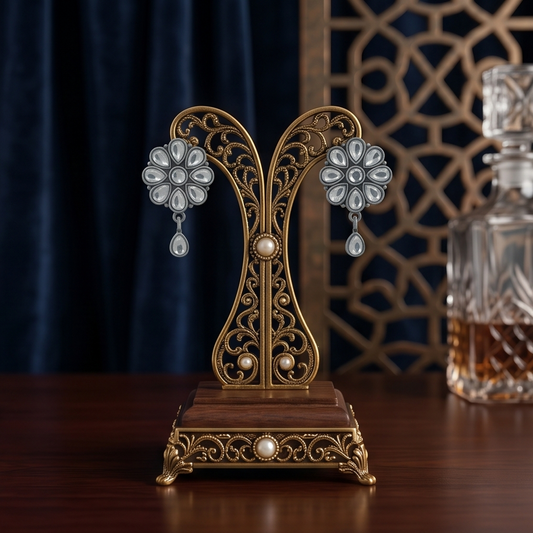 DIVYORO KUNDAN FLORAL DROPS