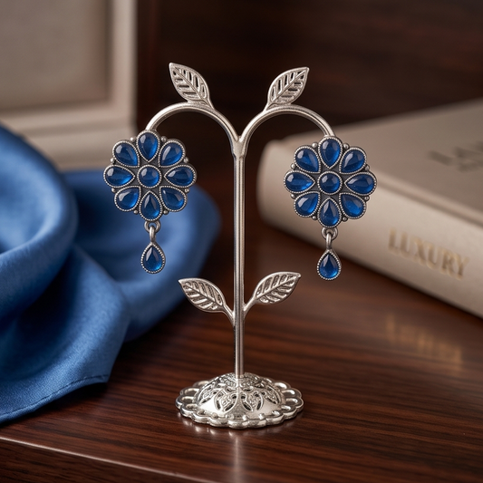 DIVYORO BLUE FLORAL DROPS