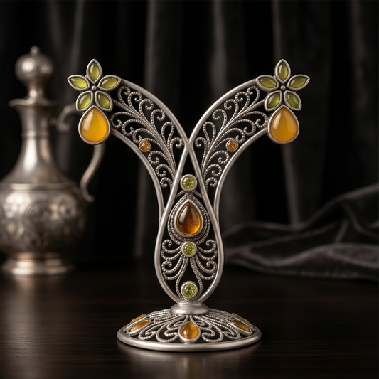 DIVYORO AMBER FLORAL DROPS