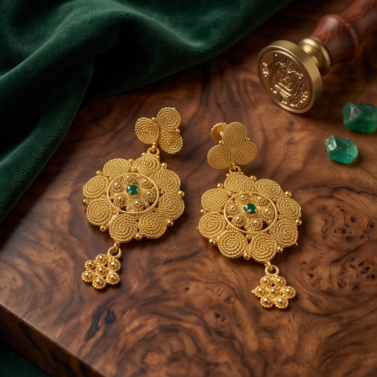 DIVYORO ZURI CHAKRA EARRINGS