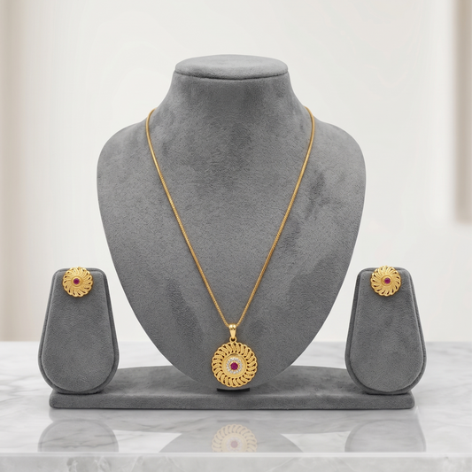 DIVYORO ORNATE FILIGREE GOLD SET