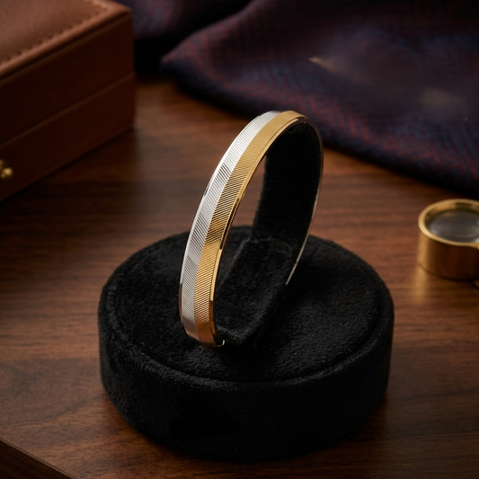 DIVYORO SPLIT DIAGONAL DUAL-TONE KADA