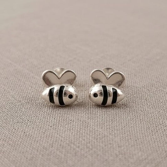 DIVYORO LITTLE HONEYBEE SILVER EARRING