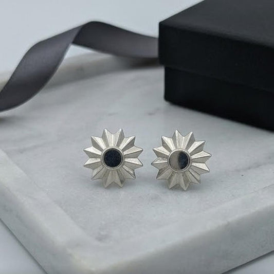 DIVYORO MORNING STAR SILVER STUDS EARRING