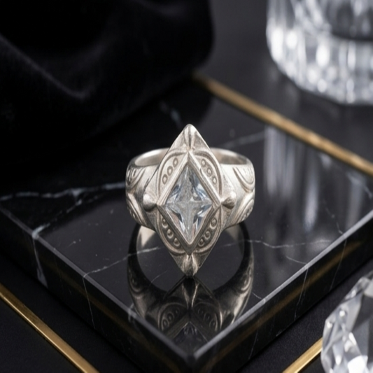 DIVYORO CITRINE TEAR DROP RING
