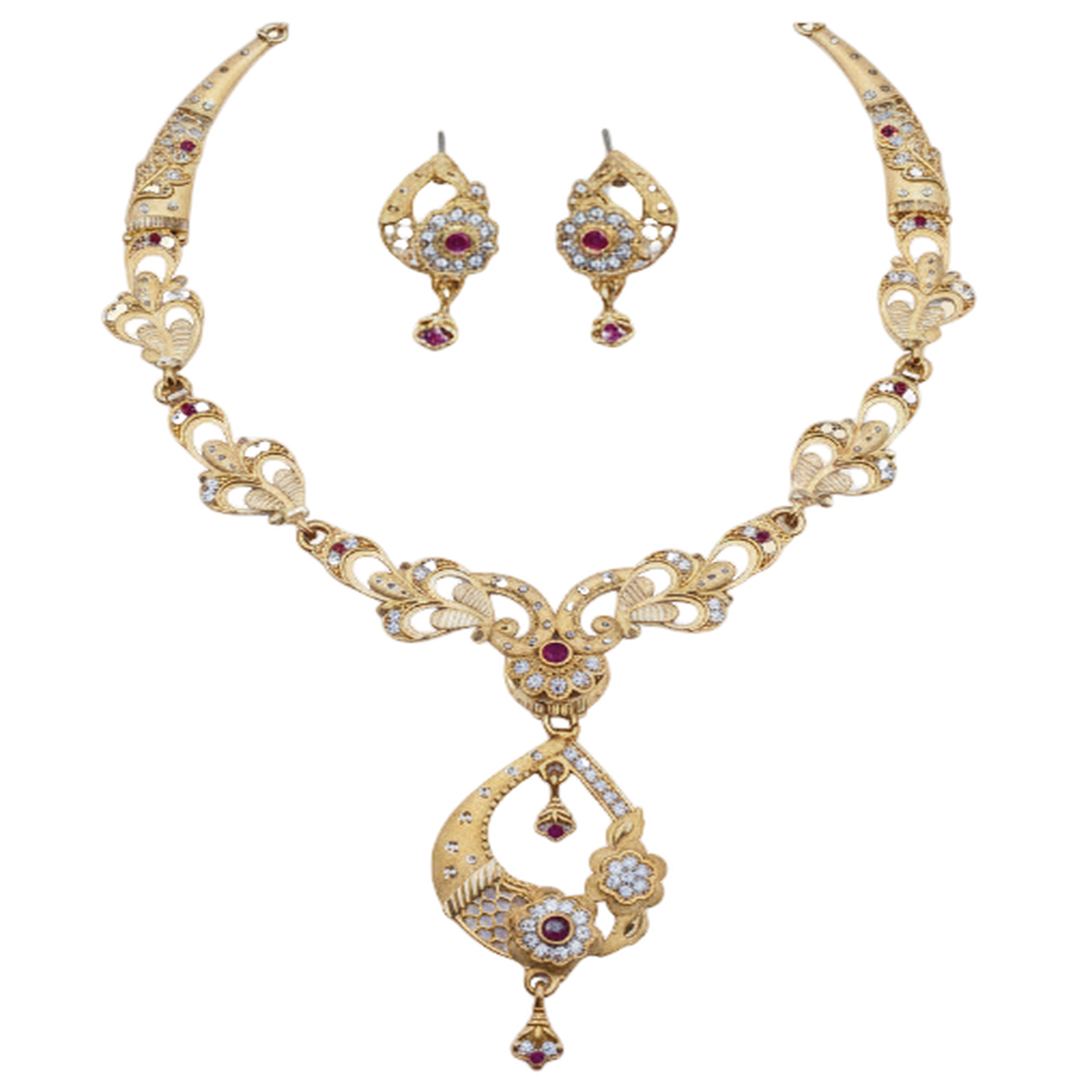 DIVYORO PEACOCK HALO CROWN SET