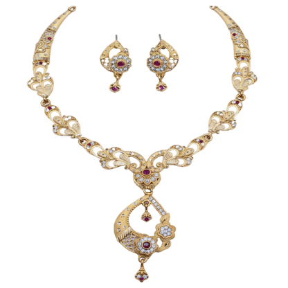 DIVYORO PEACOCK HALO CROWN SET