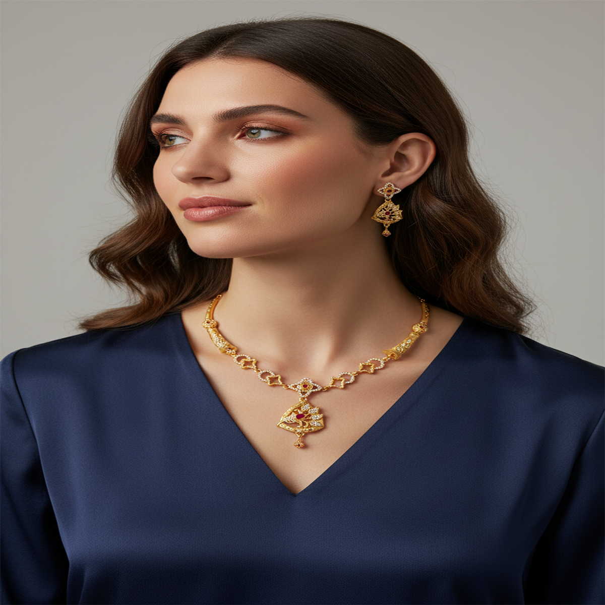 DIVYORO ASYMMETRIC TRI-CREST BLOOM SET