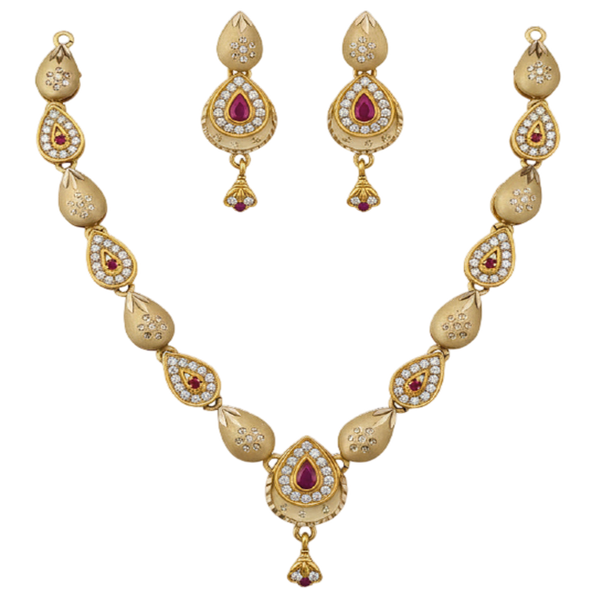 DIVYORO IMPERIAL RUBY MALA SET