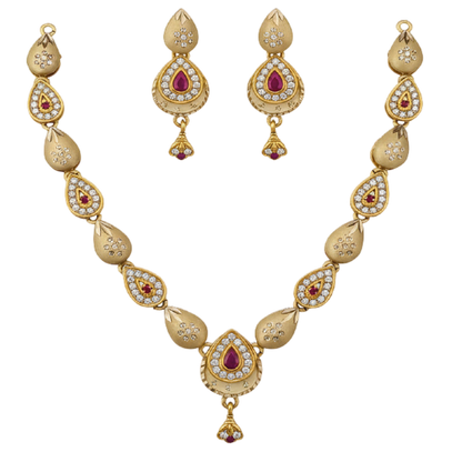 DIVYORO IMPERIAL RUBY MALA SET