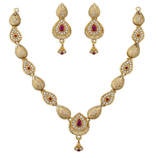 DIVYORO IMPERIAL RUBY MALA SET