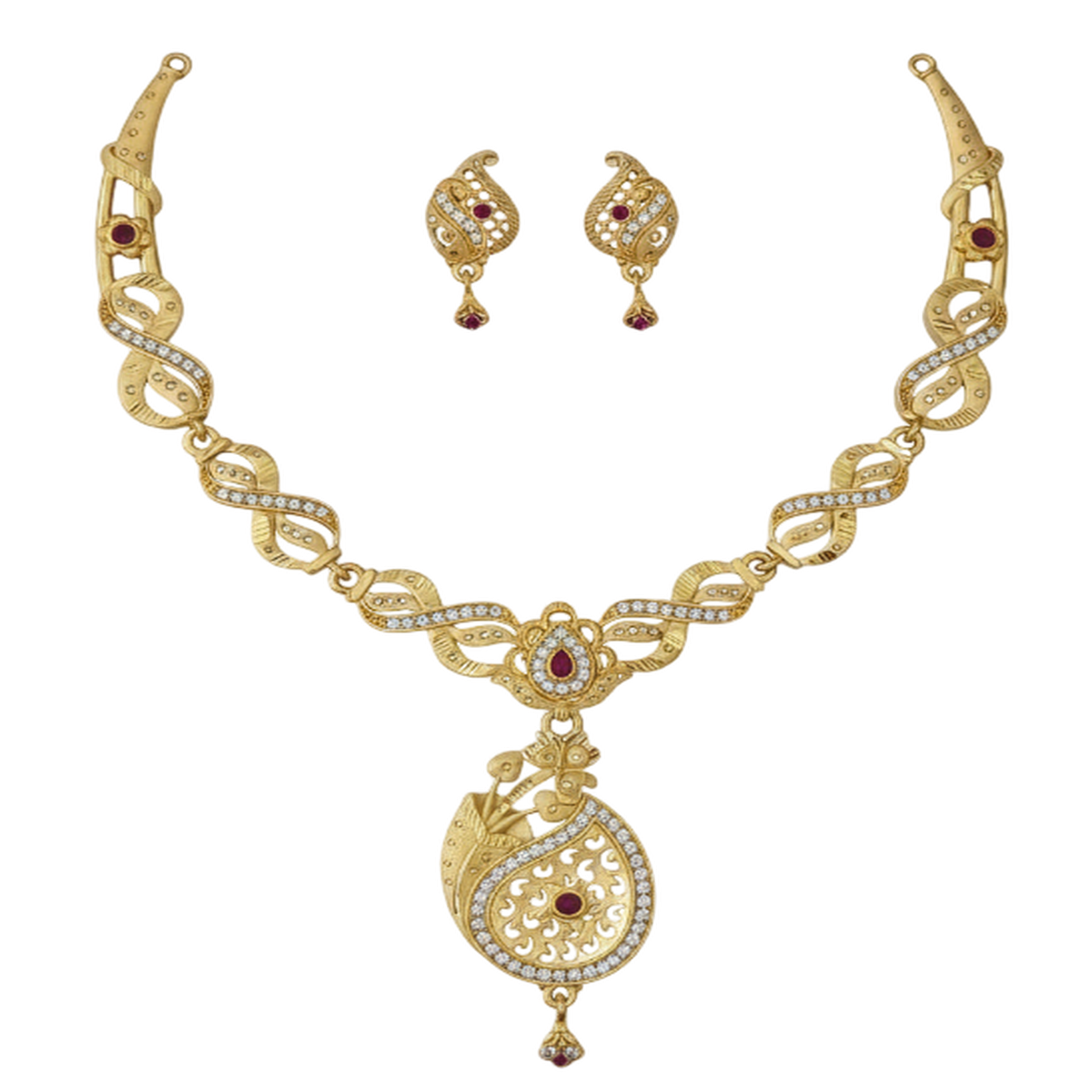 DIVYORO MAYURA FILIGREE GARLAND SET