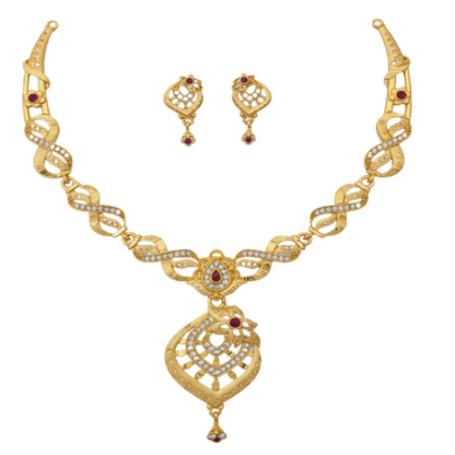 DIVYORO ROYAL PLUME TEARDROP SET