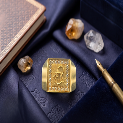 DIVYORO SHREE DEVOTIONAL DIAMOND-BORDER SIGNET