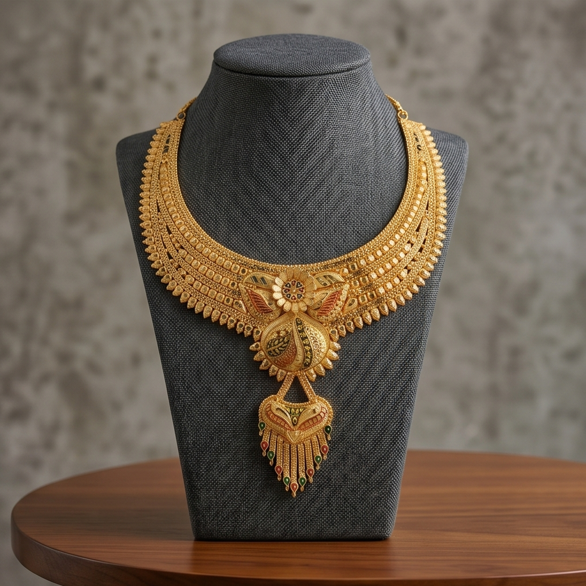 DIVYORO GOLD BRIDAL CHOKER