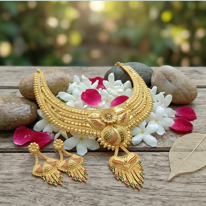 DIVYORO GOLD BRIDAL CHOKER