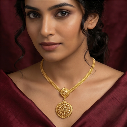DIVYORO MANDALA PENDANT NECKLACE