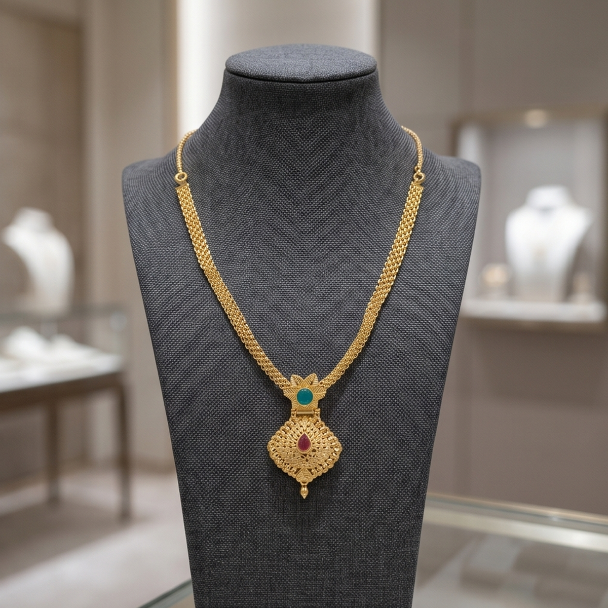 DIVYORO FILIGREE PENDANT NECKLACE