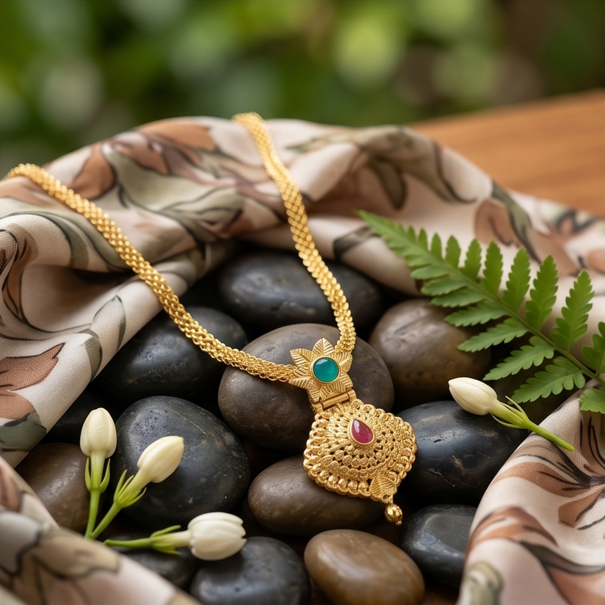 DIVYORO FILIGREE PENDANT NECKLACE
