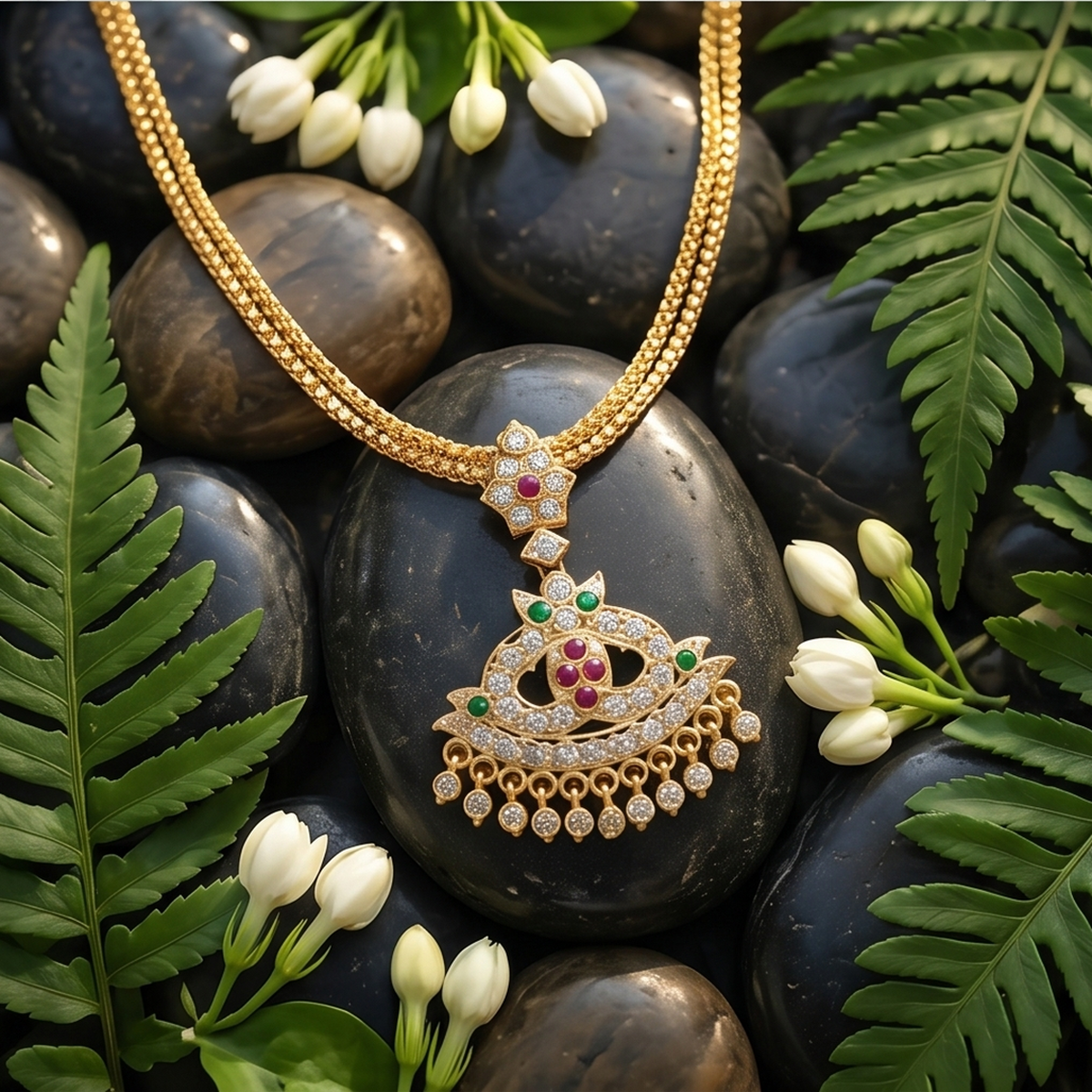 DIVYORO FESTIVE PENDANT NECKLACE