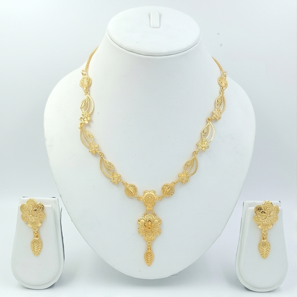 DIVYORO GOLD FLORAL SET