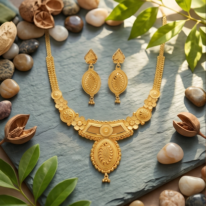 DIVYORO GOLD OVAL SET