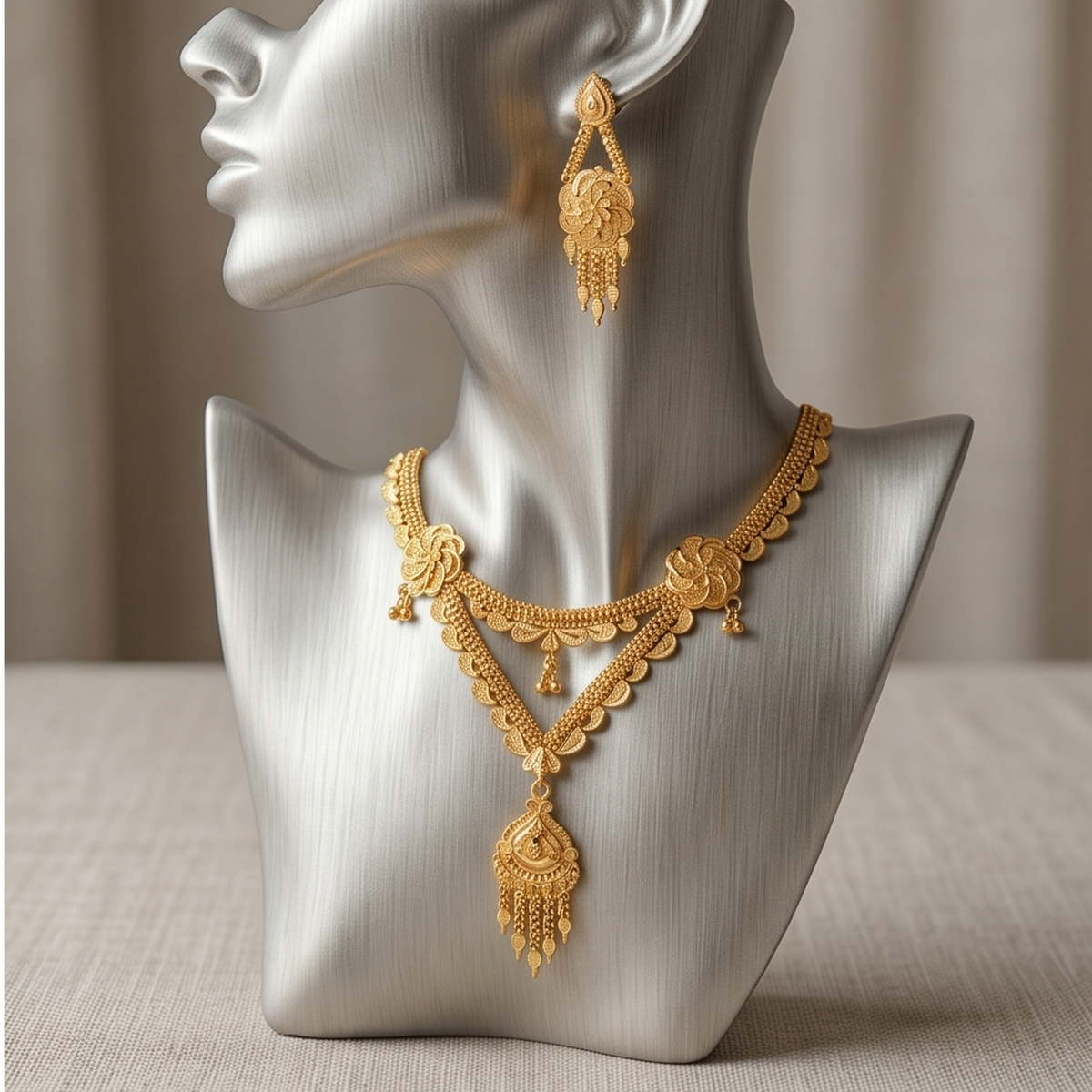 DIVYORO GOLD V-SHAPE SET