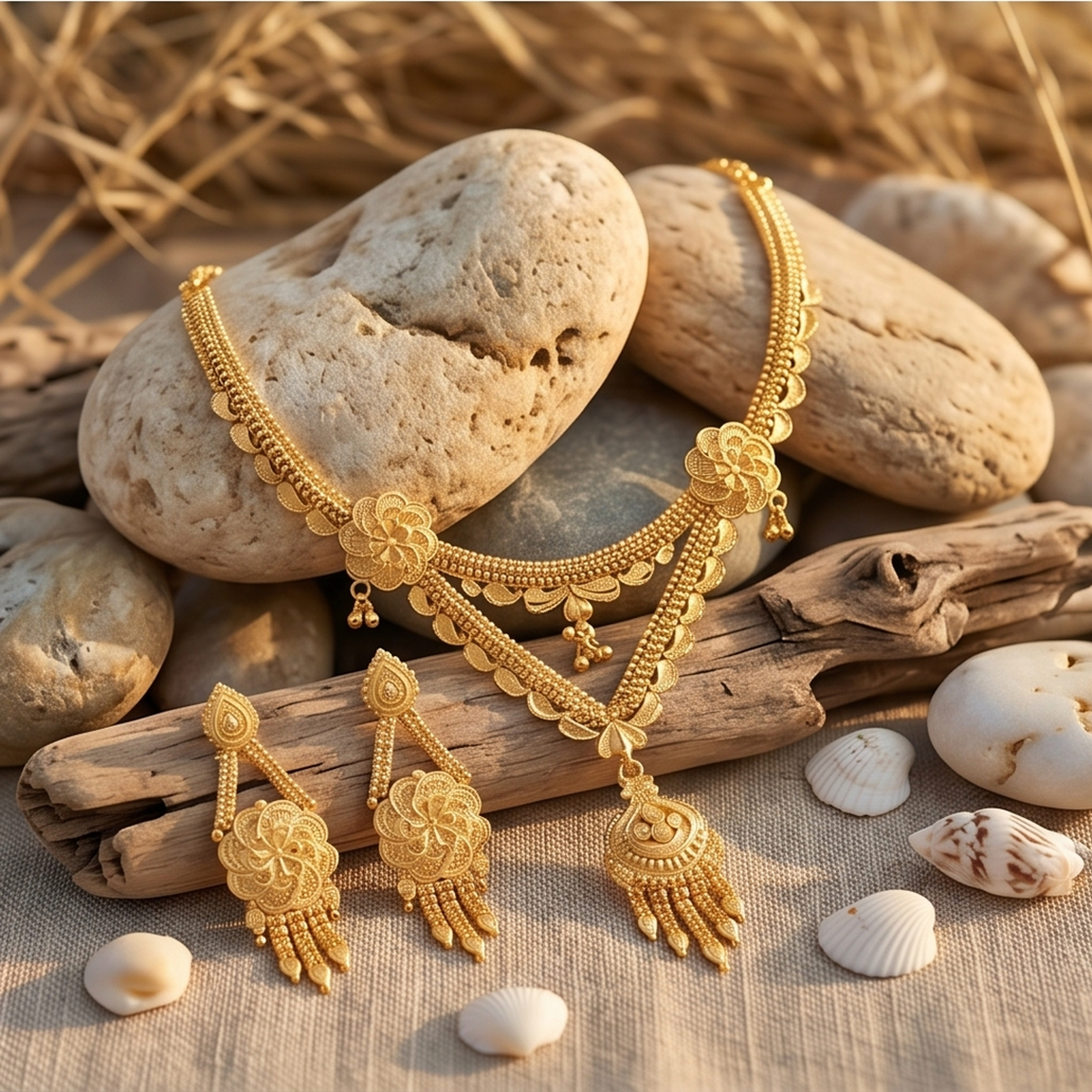 DIVYORO GOLD V-SHAPE SET