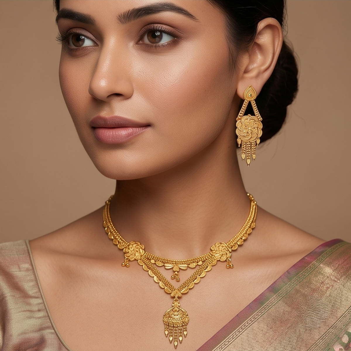 DIVYORO GOLD V-SHAPE SET