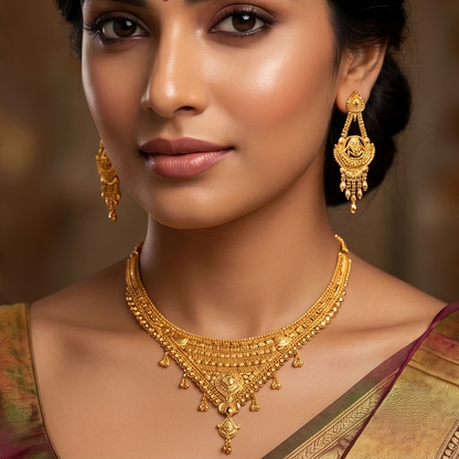DIVYORO GOLD V-SHAPE SET