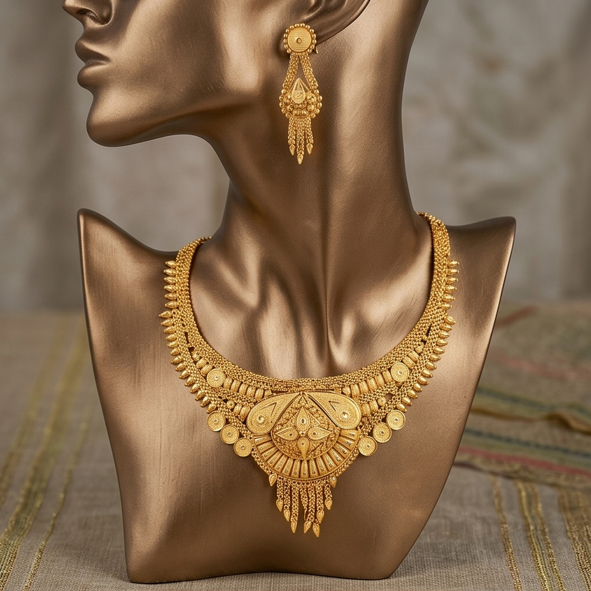 DIVYORO GOLD MANDALA HAAR