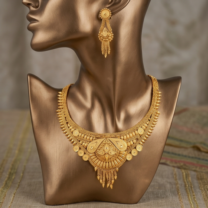 DIVYORO GOLD MANDALA HAAR