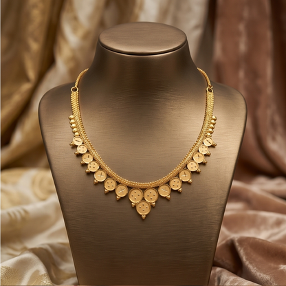 DIVYORO GOLD COIN NECKLACE