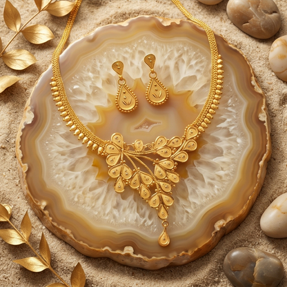 DIVYORO GOLD BRANCH NECKLACE