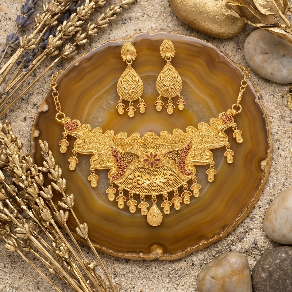 DIVYORO GOLD FILIGREE HAAR