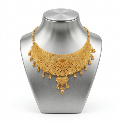 DIVYORO GOLD FILIGREE CHOKER