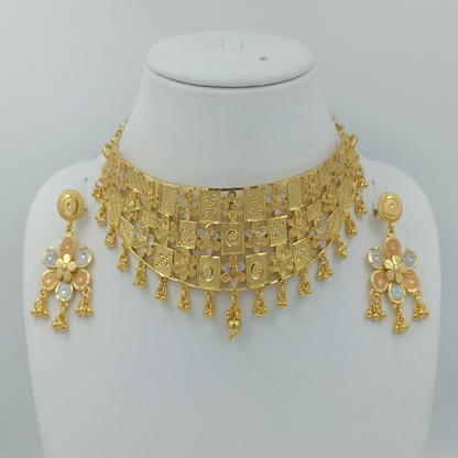 DIVYORO GOLD GRID CHOKER