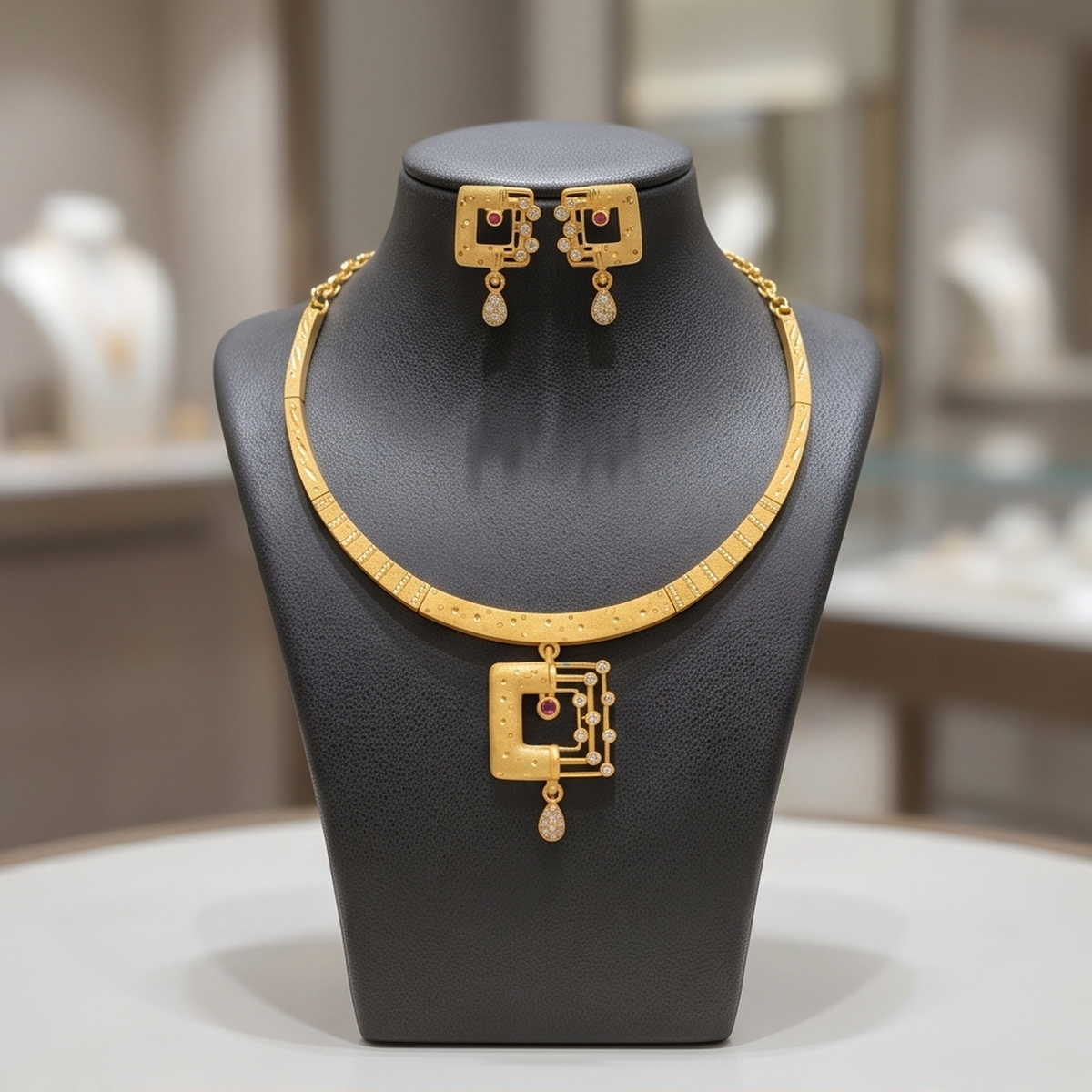 DIVYORO GOLD GEOMETRIC SET