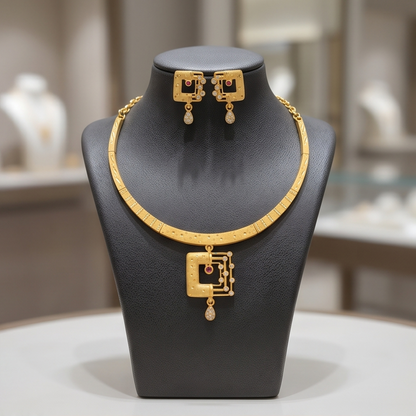 DIVYORO GOLD GEOMETRIC SET