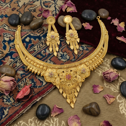 DIVYORO GOLD CHOKER SET