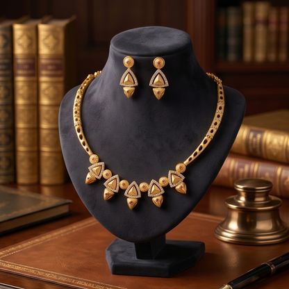 DIVYORO FAN MOTIF GOLD SET