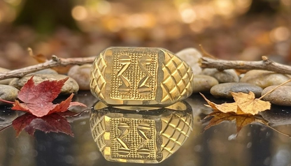 DIVYORO THE DUAL ABSTRACT SCROLL SIGNET