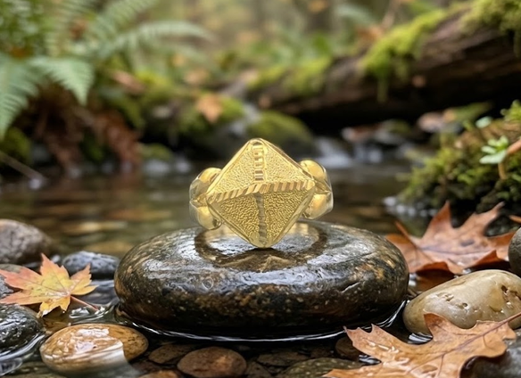 DIVYORO THE 3D DIAMOND-FACET RING