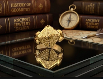 DIVYORO THE 3D DIAMOND-FACET RING