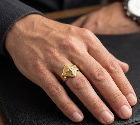 DIVYORO THE 3D DIAMOND-FACET RING