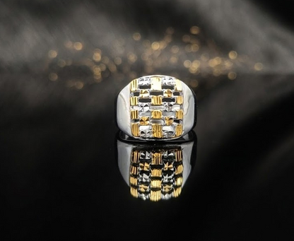 DIVYORO THE GOLDEN WOVEN LATTICE BAND