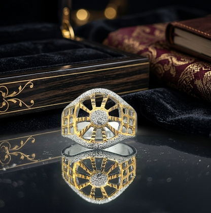 DIVYORO THE OPENWORK SPOKE WHEEL RING