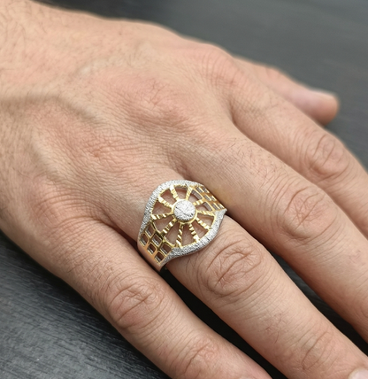 DIVYORO THE OPENWORK SPOKE WHEEL RING