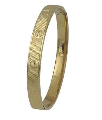 DIVYORO ARROWHEAD CHEVRON SHIMMER HINGED KADA