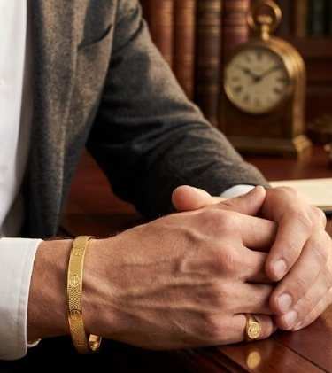 DIVYORO MESH GRID SCREW MOTIF HINGED KADA